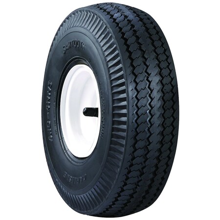 A & I Products 4.1/3.5x6 Lawn Mower Tire, 4 Ply, Sawtooth A-B1TI342